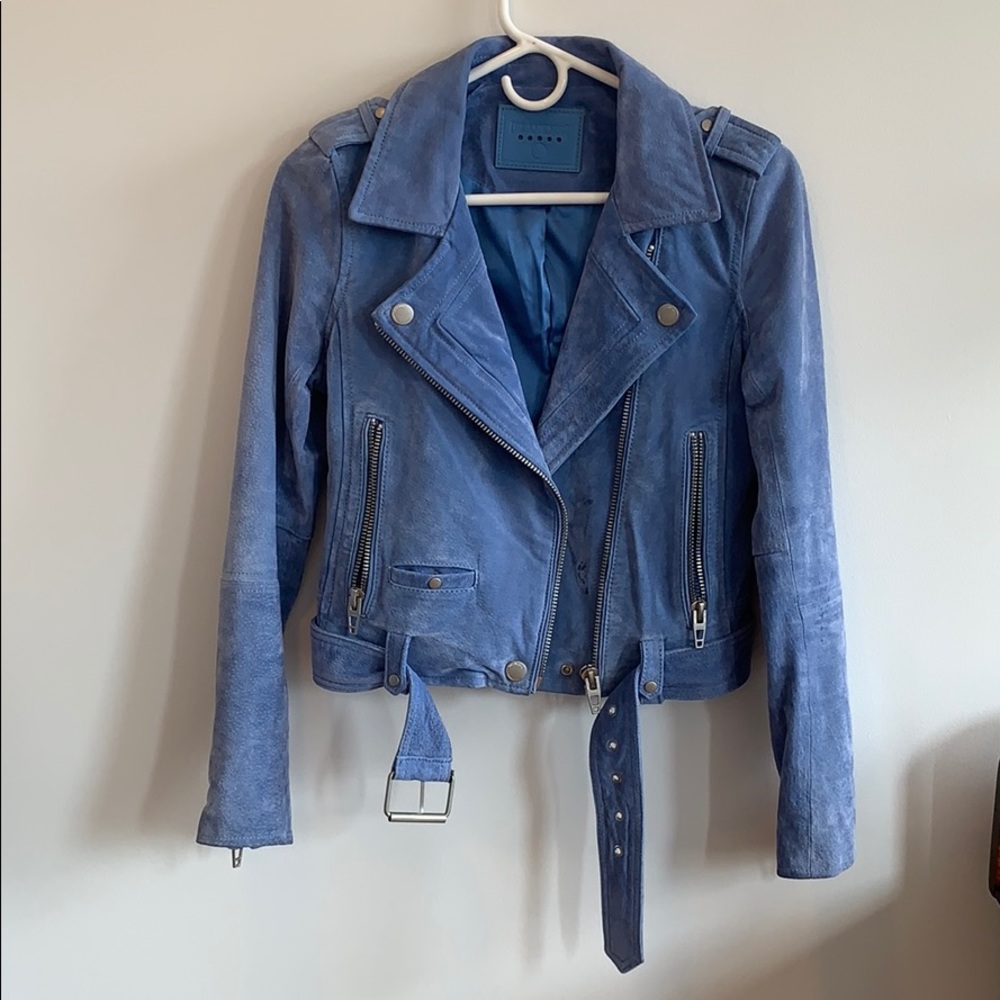 Light Blue BLANK NYC suede jacket XS